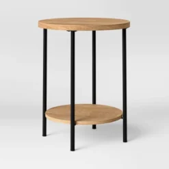 Wood And Metal Round End Table - Room Essentials™ 11 Wood And Metal Round End Table - Room Essentials™ -Room Essentials GUEST b471152e 3324 4b45 a184 e540cd26a19b