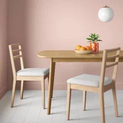 Set O2 Ladder Back Dining Chair With Padded Seat - Room Essentials™