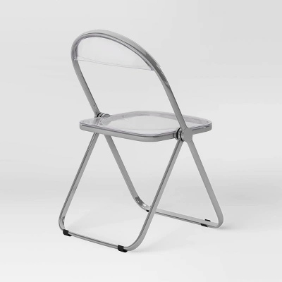 Modern Metal Acrylic Folding Chair - Room Essentials™ 3 Modern Metal Acrylic Folding Chair - Room Essentials™ - Image 3