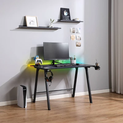 Gaming Dorm Desk With LED Lights And Headphone Holder - Room Essentials™ 14 Gaming Dorm Desk With LED Lights And Headphone Holder - Room Essentials™ - Image 14