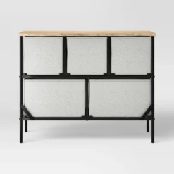 36" Wide Fabric Bin 5 Dresser Black Frame - Room Essentials™ -Room Essentials GUEST be4d80bc 54da 4832 9fc1 f3d8595c47c7