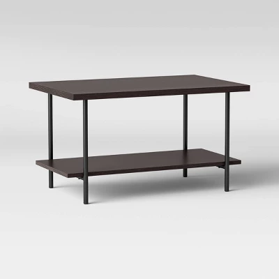 Wood And Metal Coffee Table With Storage Shelf - Room Essentials™ 7 Wood And Metal Coffee Table With Storage Shelf - Room Essentials™ - Image 7