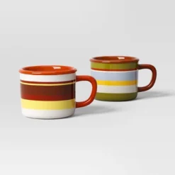 13.5 Fl Oz Set Of 2 Stoneware Camper Mugs - Room Essentials™ -Room Essentials GUEST c53291e7 f82f 40b3 a2eb 3717ddeeb2e9
