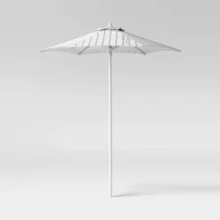 6' Round Outdoor Patio Market Umbrella With Black Pole - Room Essentials™ 26 6' Round Outdoor Patio Market Umbrella With Black Pole - Room Essentials™ -Room Essentials GUEST c78e0590 b3ff 4056 9657 72309417df79
