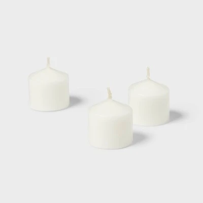 20pc Unscented Votive Set White - Room Essentials™: Paraffin Wax, 10hr Burn Time, 20 Ct 2 20pc Unscented Votive Set White - Room Essentials™: Paraffin Wax, 10hr Burn Time, 20 Ct - Image 2