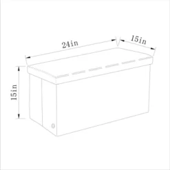 24" Collapsible Dorm Storage Ottoman - Room Essentials™ -Room Essentials GUEST cce5ec51 2c9f 4374 ade0 0691e3fd3f9a