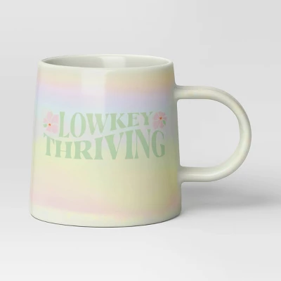16oz Stoneware Low Key Thriving Mug - Room Essentials™: Coffee Cup, Microwave & Dishwasher Safe Drinkware 3 16oz Stoneware Low Key Thriving Mug - Room Essentials™: Coffee Cup, Microwave & Dishwasher Safe Drinkware - Image 3