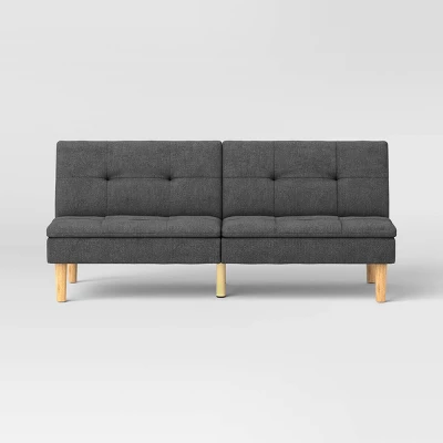 69" Tufted Dorm Futon Sofa - Room Essentials 2 69" Tufted Dorm Futon Sofa - Room Essentials - Image 2