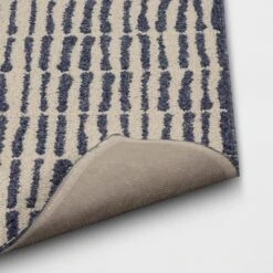 2'5"x3'8" Washable Modern Dashes Hi/Low Tufted Loop Accent Rug Blue - Room Essentials™: Indoor, Fade & Stain-Resistant 5 2'5"x3'8" Washable Modern Dashes Hi/Low Tufted Loop Accent Rug Blue - Room Essentials™: Indoor, Fade & Stain-Resistant -Room Essentials GUEST d2671b33 9fe3 4cd8 bcdd 6307918243b3