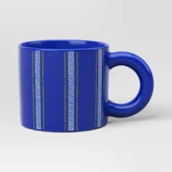 16oz Stoneware Piecemeal Horizontal Striped Mug Candid Cobalt - Room Essentials™ 5 16oz Stoneware Piecemeal Horizontal Striped Mug Candid Cobalt - Room Essentials™ -Room Essentials GUEST d9b89ecd 2e8e 486a a924 4873b5dccfea