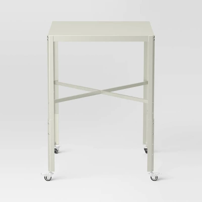Adjustable Dorm Bistro Table Off-White - Room Essentials™ 2 Adjustable Dorm Bistro Table Off-White - Room Essentials™ - Image 2