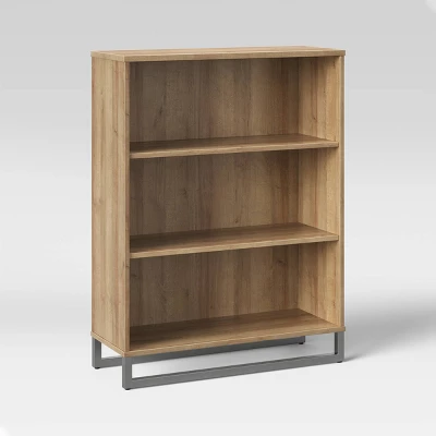 Mixed Material 3 Shelf Bookcase - Room Essentials™ 2 Mixed Material 3 Shelf Bookcase - Room Essentials™ - Image 2