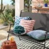 17"x17" Reversible Square Outdoor Pillow - Room Essentials™