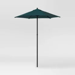 6' Round Outdoor Patio Market Umbrella With Black Pole - Room Essentials™ 25 6' Round Outdoor Patio Market Umbrella With Black Pole - Room Essentials™ -Room Essentials GUEST e9204e2b 99a7 477f 98d3 58f5539a9218