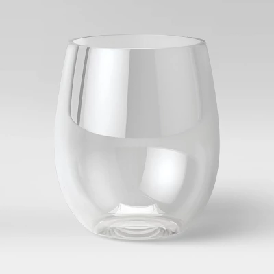 13.4oz 4pk Plastic Wine Glasses - Room Essentials™: Stemless, Outdoor, Dishwasher-Safe, Clear Drinkware 2 13.4oz 4pk Plastic Wine Glasses - Room Essentials™: Stemless, Outdoor, Dishwasher-Safe, Clear Drinkware - Image 2