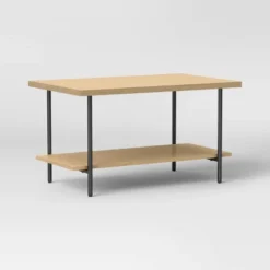 Wood And Metal Coffee Table With Storage Shelf - Room Essentials™ 17 Wood And Metal Coffee Table With Storage Shelf - Room Essentials™ -Room Essentials GUEST f476ccdf 7cc3 47c3 a81f 0b61bb078ead